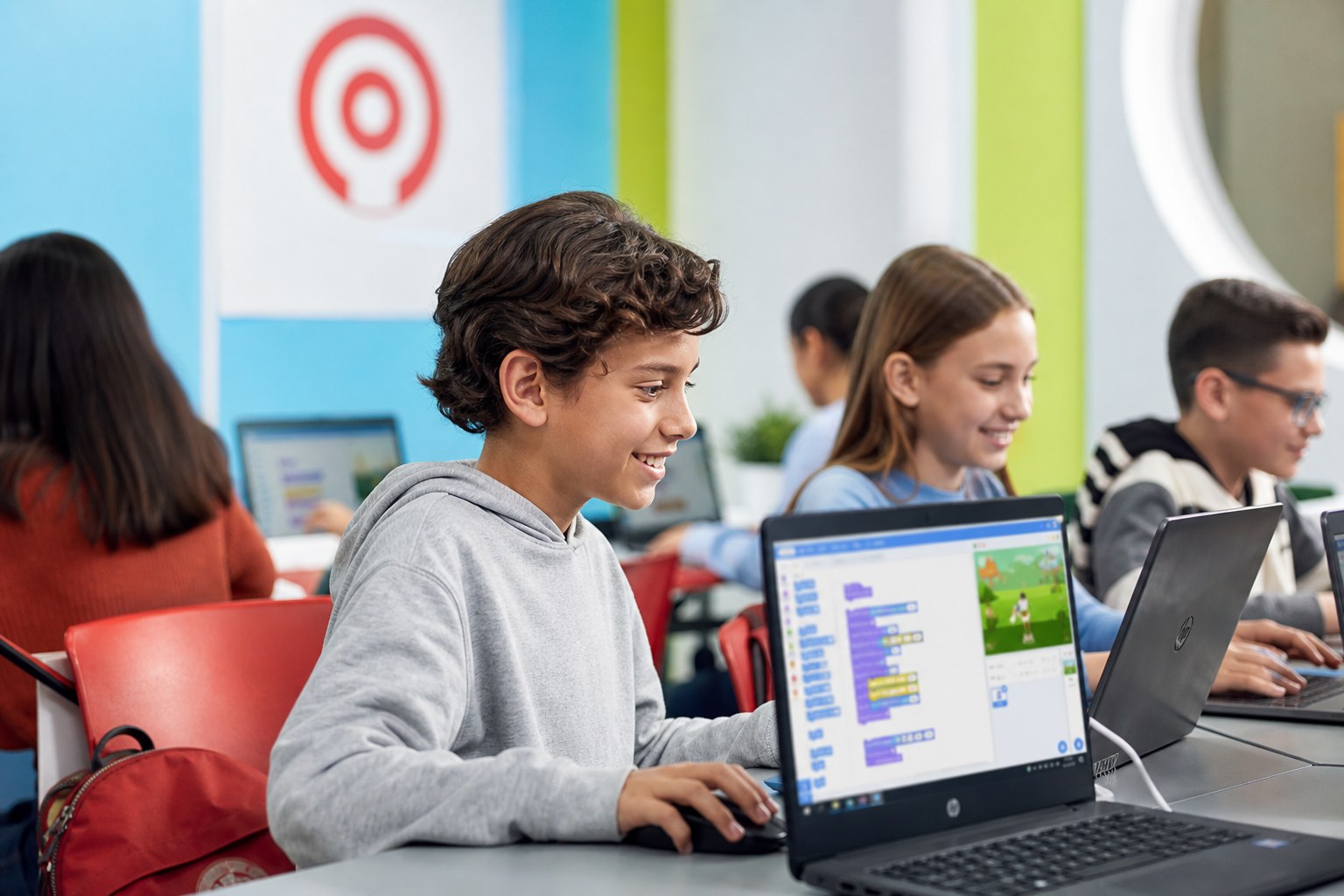 Niños aprendiendo en Profesor Labs